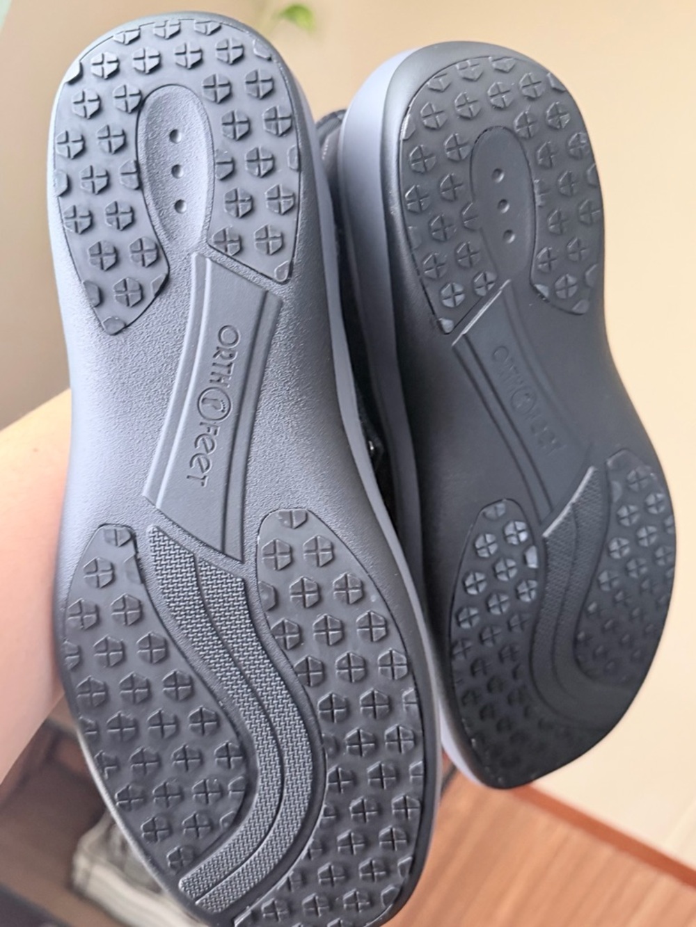 NEW Orthofeet Womens Knit Slip-On Comfort Loafer in Gray and Black Wide D - Picture 7 of 11